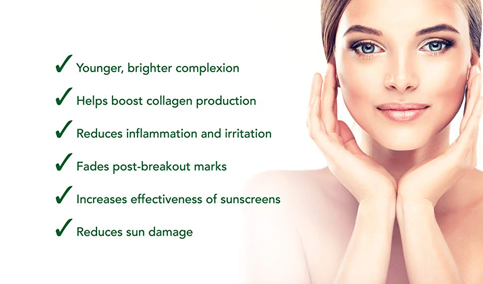 vitamin c skincare benefits infographic